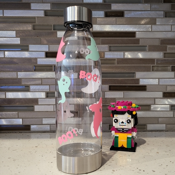 Glow in the Dark Ghosts Water Bottle - Picture 2 of 2